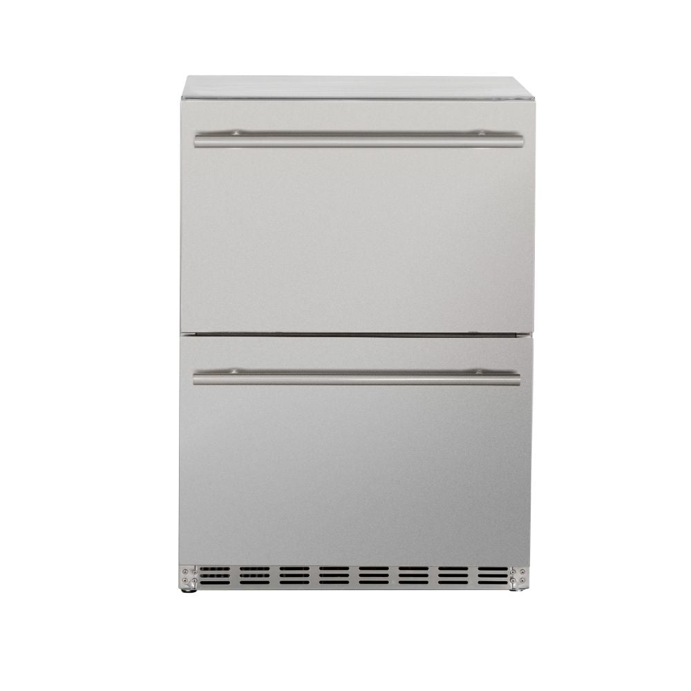 Summerset 5.3c Deluxe Outdoor Rated 2-Drawer Fridge 24"