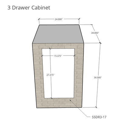 Segmental Kitchen Island- Lexington