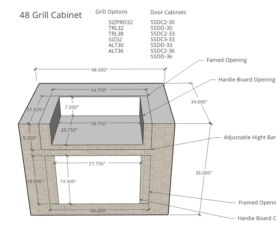 Segmental Kitchen Island- Ultimate