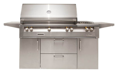 56" Standard Grill W/ Sideburner Cart NG