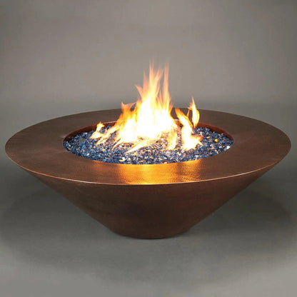 Cono Moreno 60" W Round Copper Fire Pit - MORENO-CONO-6019 by Starfire Designs