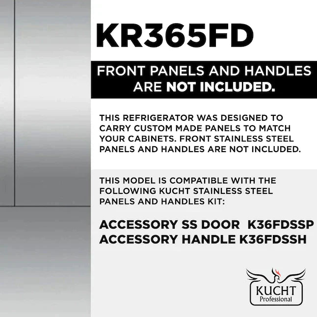 Kucht 5-Piece Appliance Package - 48" Gas Range, 36" Panel Ready Refrigerator, Under Cabinet Hood, Panel Ready Dishwasher, & Microwave Oven