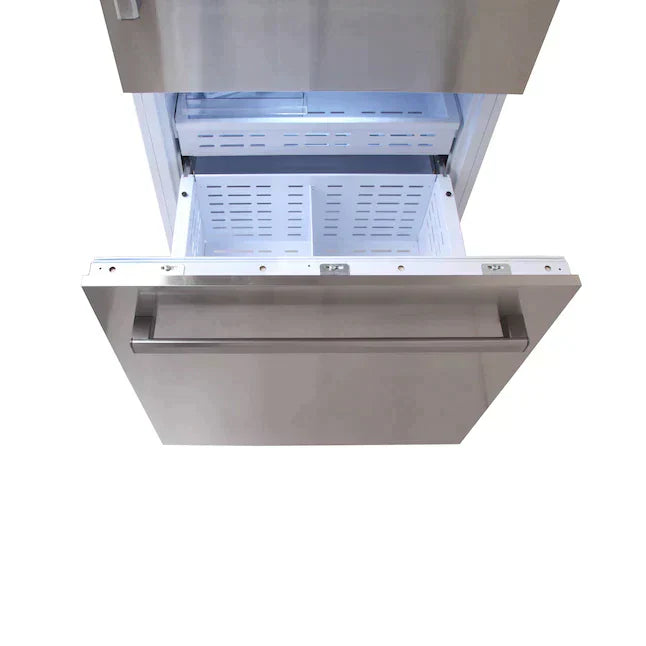 Kucht 30-Inch 17 Cu. Ft. Built-In Refrigerator in Stainless Steel (KR300SD, K30SSP, K30SSH)