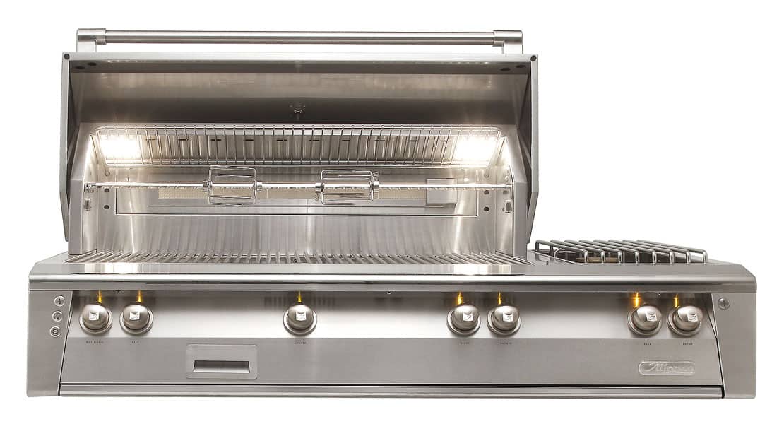 56" Sear Zone Grill W Side Burner Built-In LP