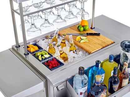 Paradise Grills CSL 32 Cocktail Station with Cart