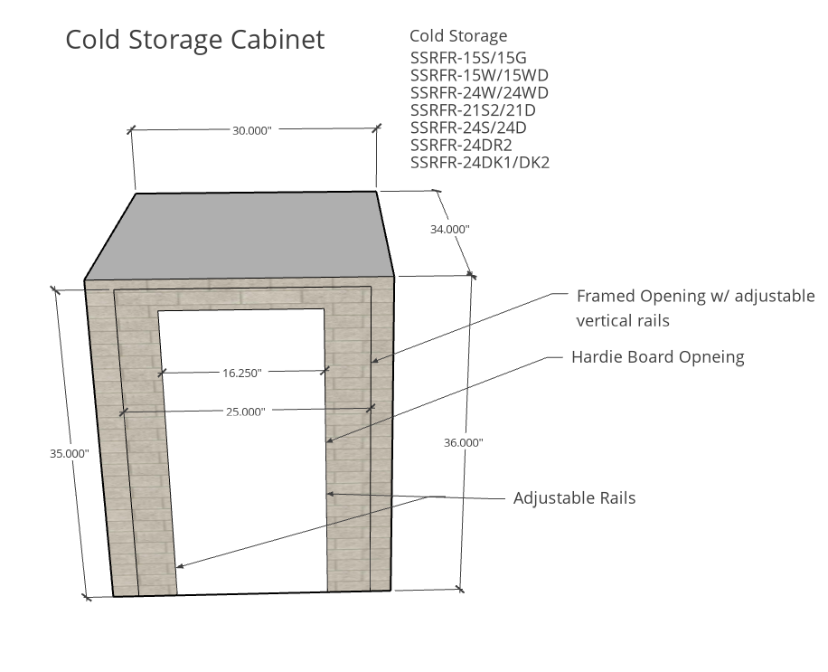 Segmental Kitchen Island- Sierra