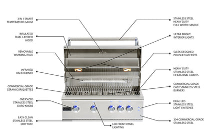 Paradise Grills GSL 32 Professional Grill W/ Cart- Natural Gas