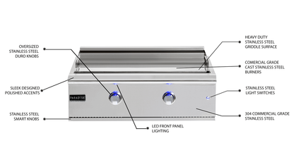 Paradise Grills HSL 32 Hibachi Griddle Station W/ Cart- Propane