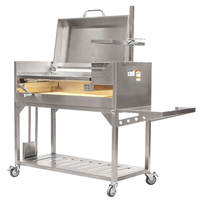 Tagwood BBQ Argentine Santa Maria Wood Fire & Charcoal Grill with Top Lid | BBQ01SS