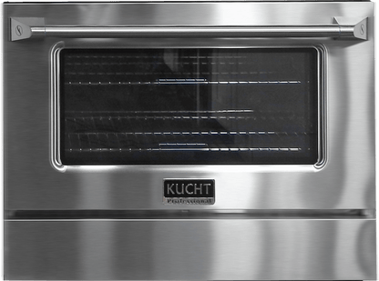 Kucht 5-Piece Appliance Package - 30-Inch Dual Fuel Range, 36-Inch Panel Ready Refrigerator, Wall Mount Hood, Panel Ready Dishwasher, & Microwave Drawer