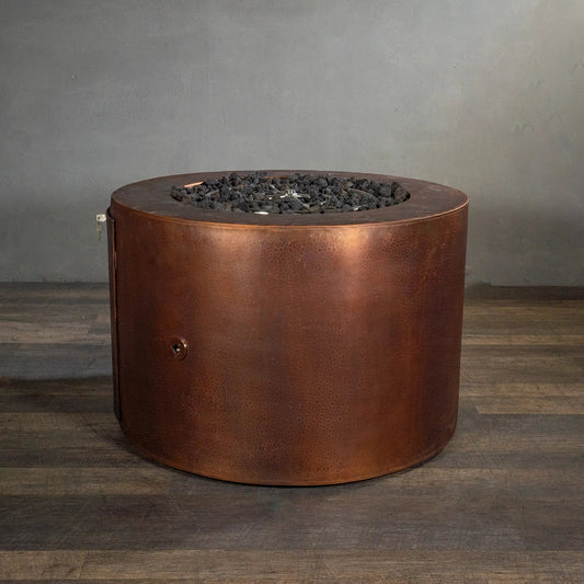 Gravity Moreno 36" W Round Copper Fire Pit - MORGRV3624 by Starfire Designs