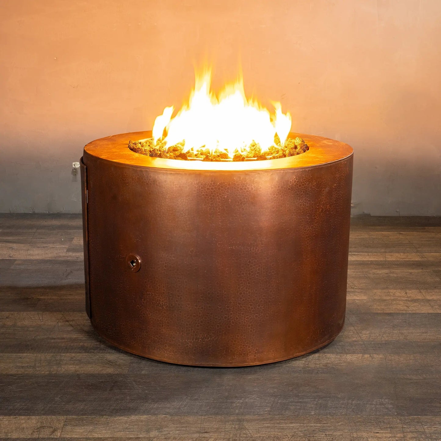 Gravity Moreno 36" W Round Copper Fire Pit - MORGRV3624 by Starfire Designs