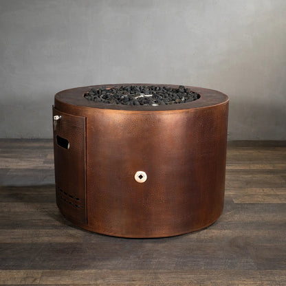 Gravity Moreno 36" W Round Copper Fire Pit - MORGRV3624 by Starfire Designs