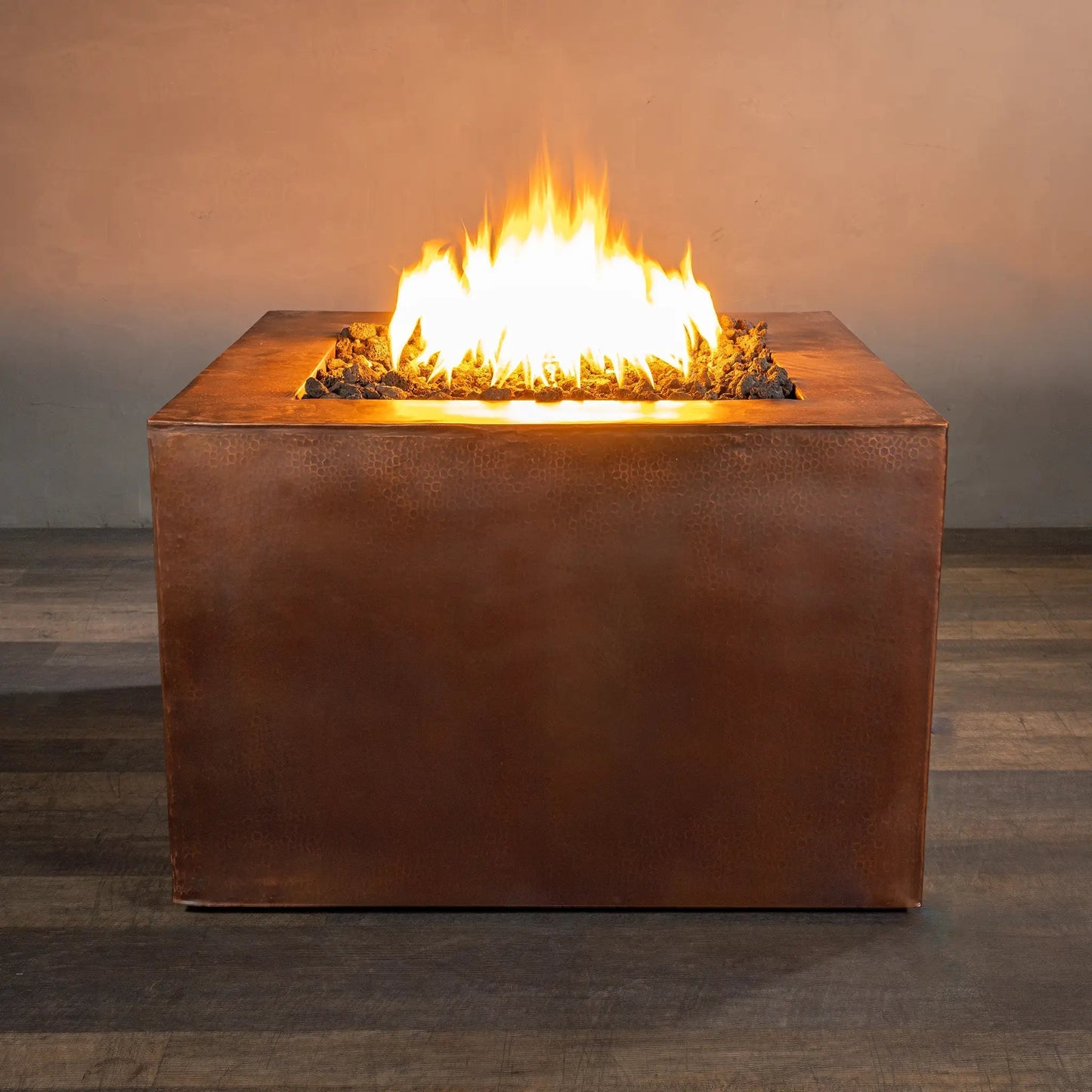 Gravity Moreno 36" W Square Copper Fire Pit - MORGRV363624 by Starfire Designs