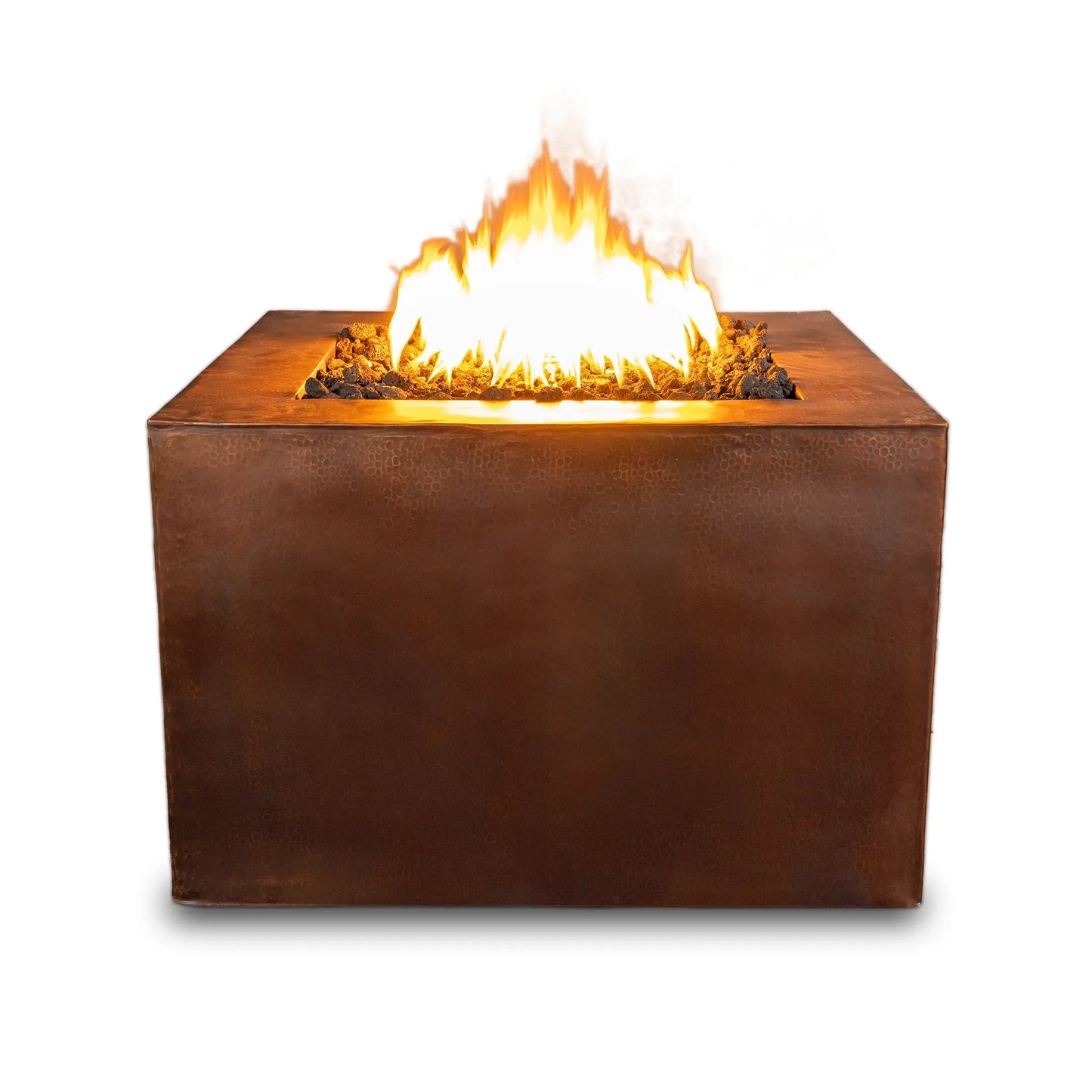 Gravity Moreno 36" W Square Copper Fire Pit - MORGRV363624 by Starfire Designs