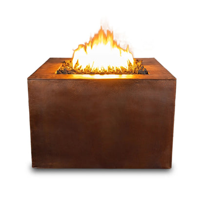 Gravity Moreno 36" W Square Copper Fire Pit - MORGRV363624 by Starfire Designs