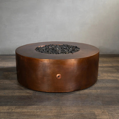 Gravity Moreno 45" W Round Copper Fire Pit - MORGRV4516 by Starfire Designs