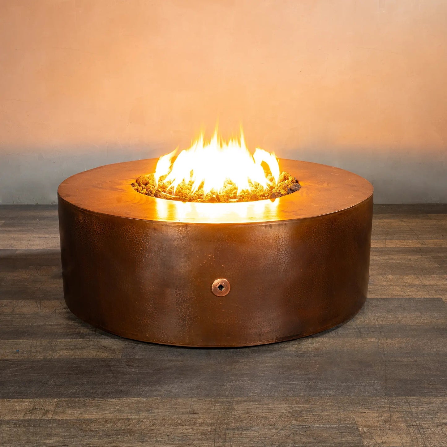 Gravity Moreno 45" W Round Copper Fire Pit - MORGRV4516 by Starfire Designs