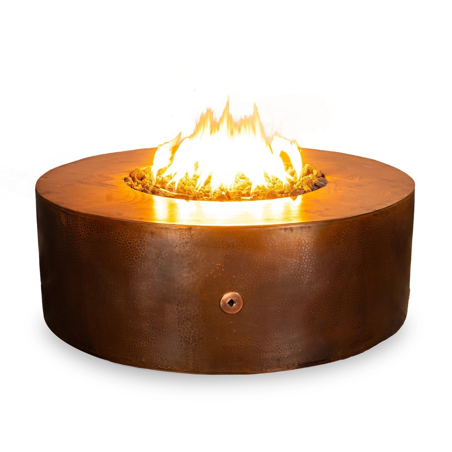 Gravity Moreno 45" W Round Copper Fire Pit - MORGRV4516 by Starfire Designs