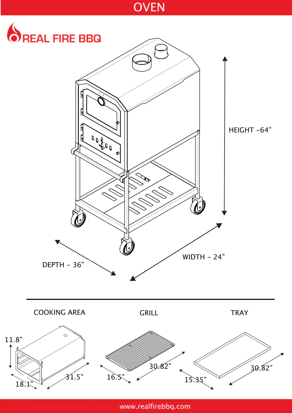 Ñuke BBQ Wood Fired Outdoor Oven 60