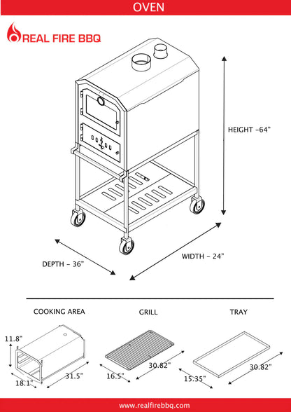 Ñuke BBQ Wood Fired Outdoor Oven 60