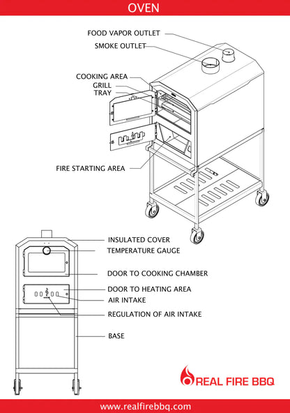 Ñuke BBQ Wood Fired Outdoor Oven 60