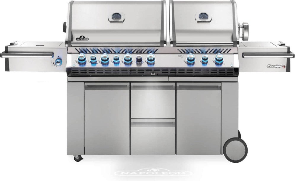 Prestige PRO™ 825 Natural Gas Grill with Power Side Burner and Infrared Rear & Bottom Burners, Stainless Steel