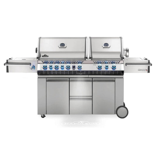 Prestige PRO™ 825 Propane Gas Grill with Power Side Burner and Infrared Rear & Bottom Burners, Stainless Steel