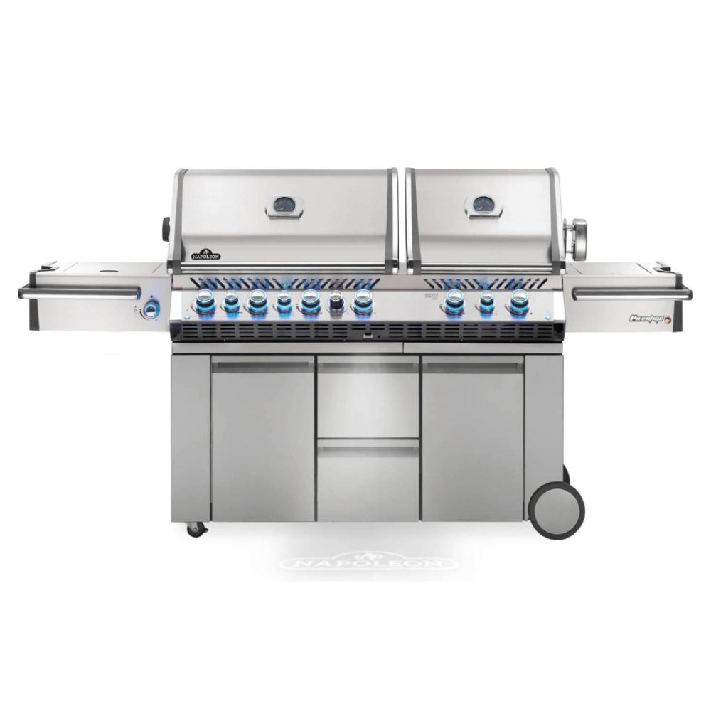 Prestige PRO™ 825 Natural Gas Grill with Power Side Burner and Infrared Rear & Bottom Burners, Stainless Steel