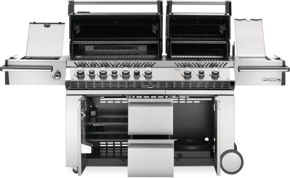 Prestige PRO™ 825 Natural Gas Grill with Power Side Burner and Infrared Rear & Bottom Burners, Stainless Steel