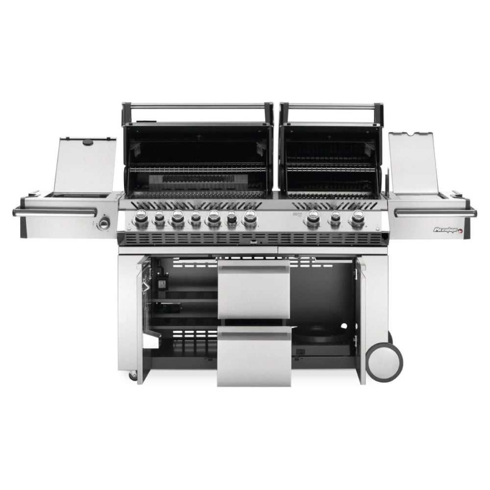 Prestige PRO™ 825 Propane Gas Grill with Power Side Burner and Infrared Rear & Bottom Burners, Stainless Steel