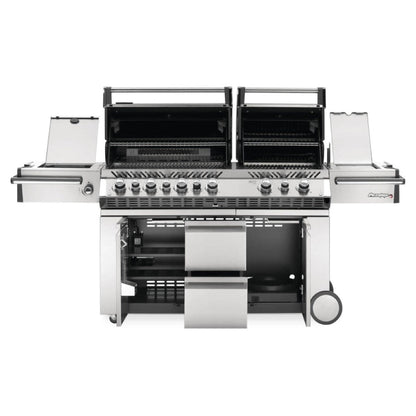 Prestige PRO™ 825 Propane Gas Grill with Power Side Burner and Infrared Rear & Bottom Burners, Stainless Steel