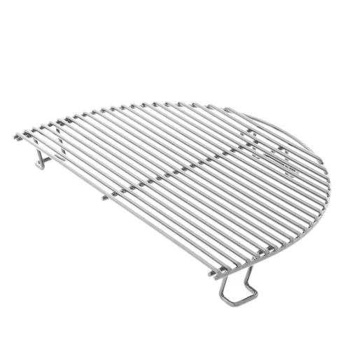 Primo All-In-One Oval Ceramic Kamado Grill With Cradle, Side Shelves, And Stainless Steel Grates - PGCXLC