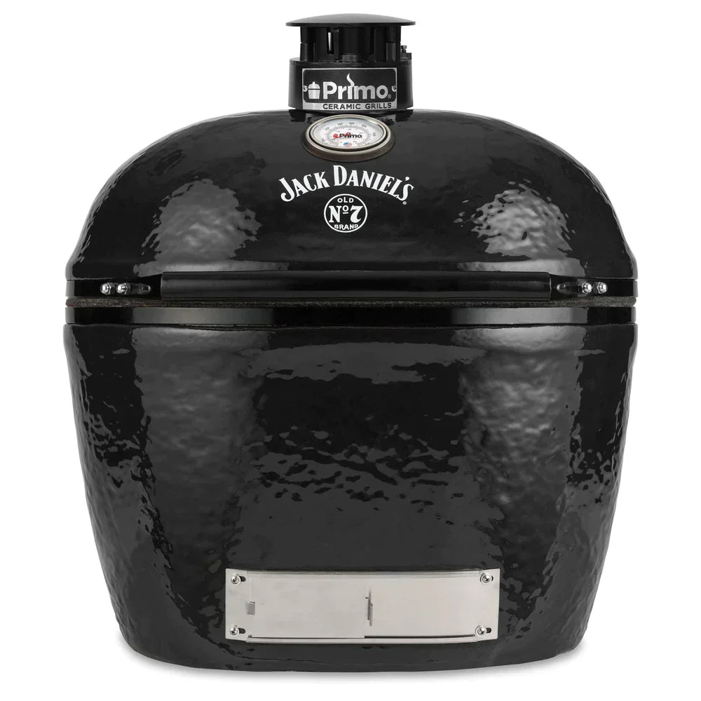 Primo Jack Daniels Edition Oval XL 400 Ceramic Kamado Grill With Stainless Steel Grates - PGCXLHJ