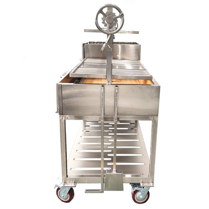 Tagwood BBQ Double Argentine Santa Maria Wood Fire & Charcoal Grill | BBQ24SS - OPEN FIRE COOKING