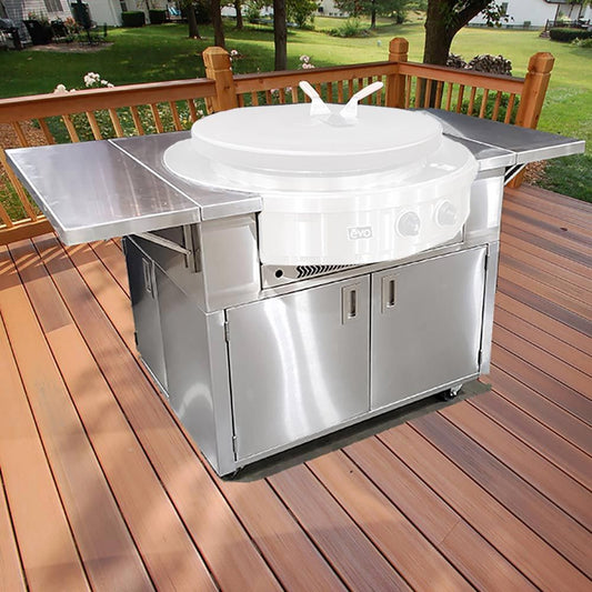 Stainless Grill Cart for EVO 30G - Converts Drop-in Model to a Free Standing Grill (Cart Only)