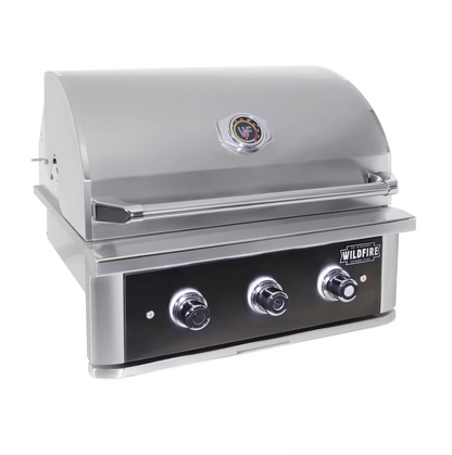 Wildfire Outdoor Living Ranch Pro 30" Gas Grill Black 304 WF-PRO30G-RH