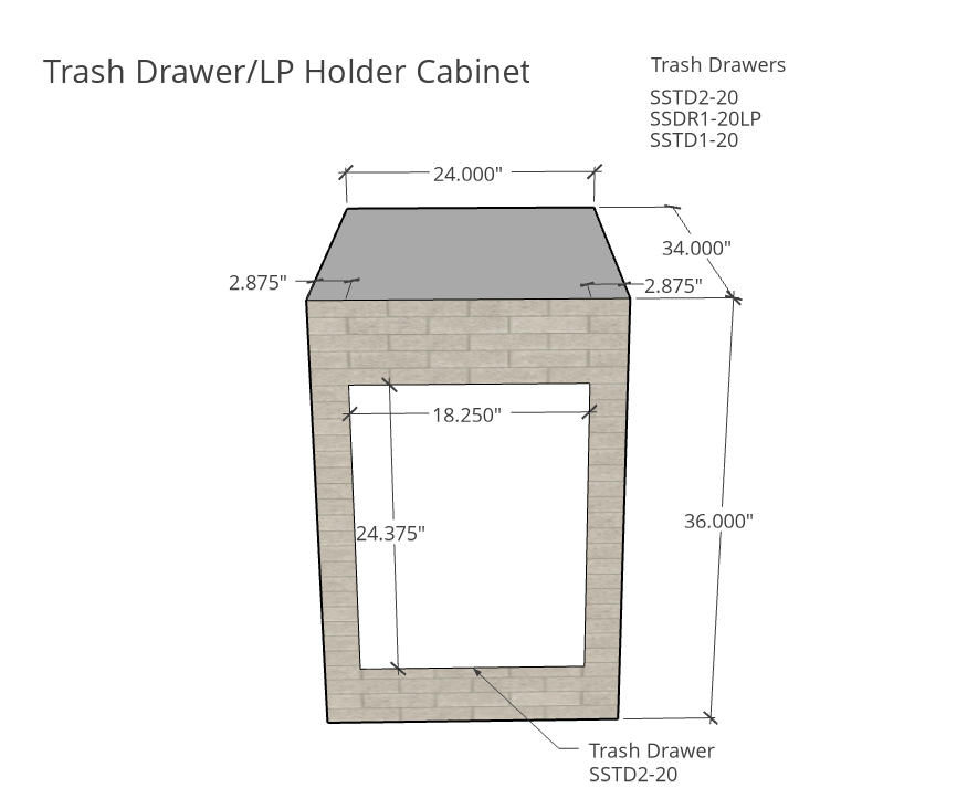 Segmental Kitchen Island- Sierra