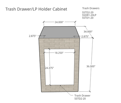 Segmental Kitchen Island- Sierra