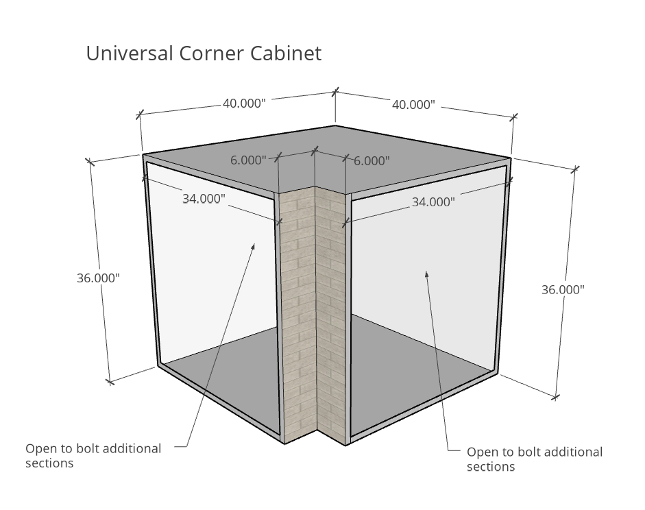 Segmental Kitchen Island- Lexington