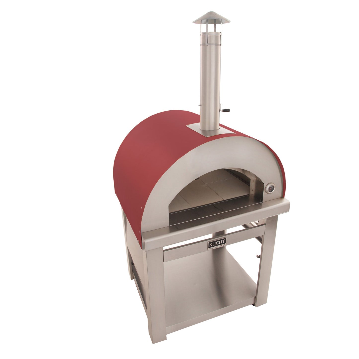 Kucht Outdoor Wood Fire Pizza Oven in Red (VENICE-R)