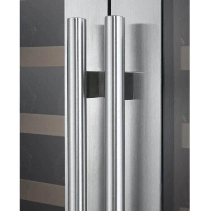 Allavino 47" Wide FlexCount II Tru-Vino 242 Bottle Four Zone Stainless Steel Side-by-Side Wine Refrigerator (2X-VSWR121-2S20)