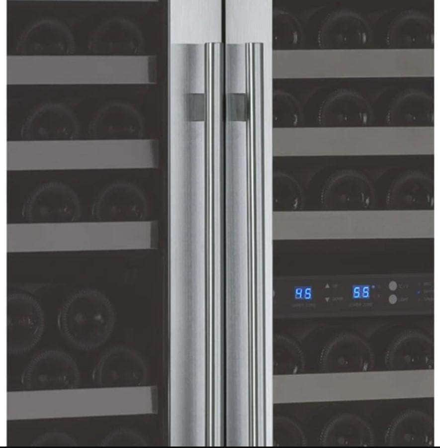 Allavino 47" Wide FlexCount II Tru-Vino 249 Bottle Three Zone Stainless Steel Side-by-Side Wine Refrigerator (3Z-VSWR2128-S20)