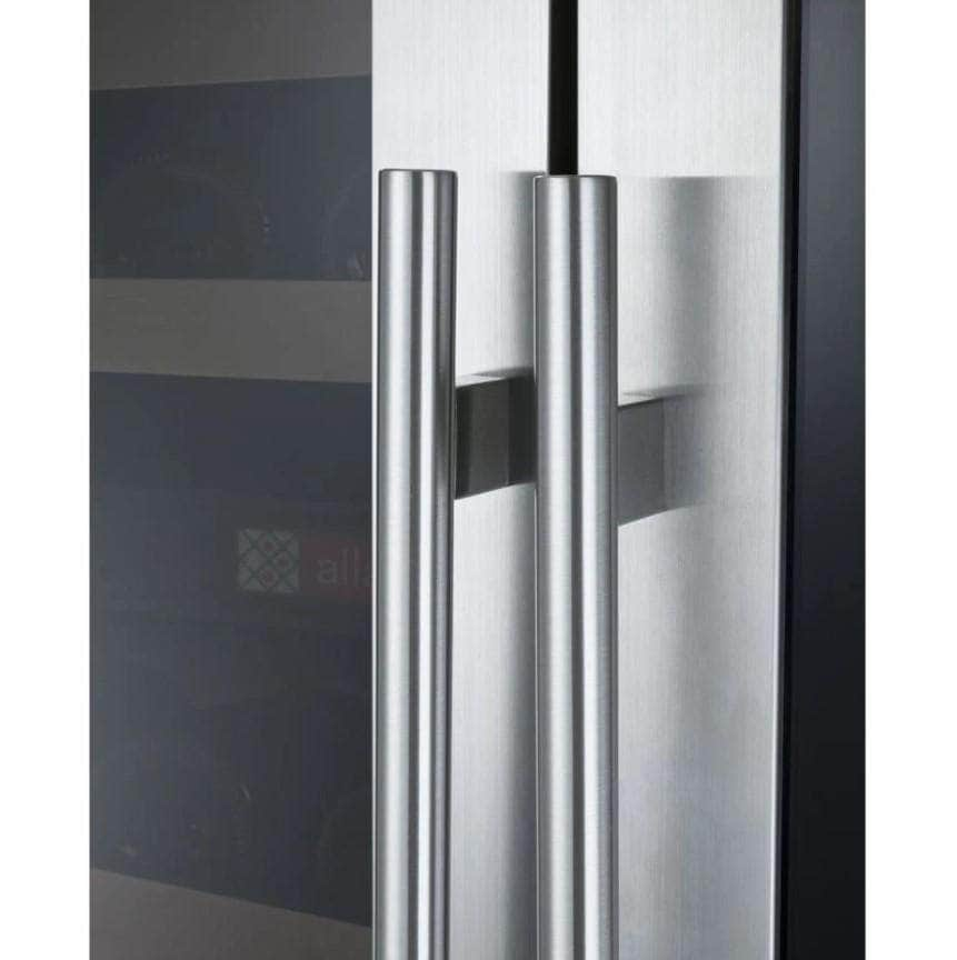 Allavino 47" Wide FlexCount II Tru-Vino 344 Bottle Four-Zone Stainless Steel Side-by-Side Wine Refrigerator (2X-VSWR172-2S20)