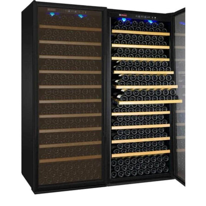 Allavino 63" Wide Vite II Tru-Vino 554 Bottle Dual Zone Black Side-by-Side Wine Refrigerator (2X-YHWR305-1B20)