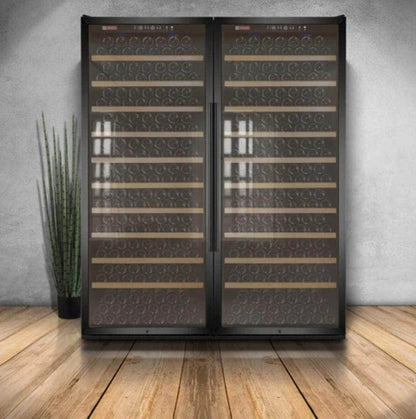 Allavino 63" Wide Vite II Tru-Vino 554 Bottle Dual Zone Black Side-by-Side Wine Refrigerator (2X-YHWR305-1B20)