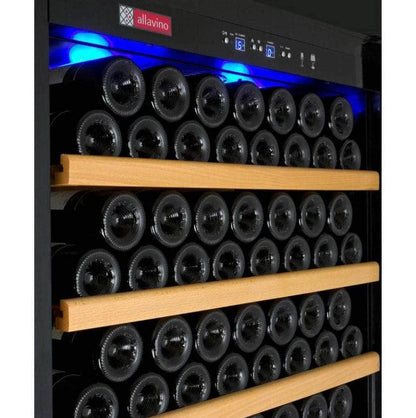 Allavino 63" Wide Vite II Tru-Vino 554 Bottle Dual Zone Black Side-by-Side Wine Refrigerator (2X-YHWR305-1B20)