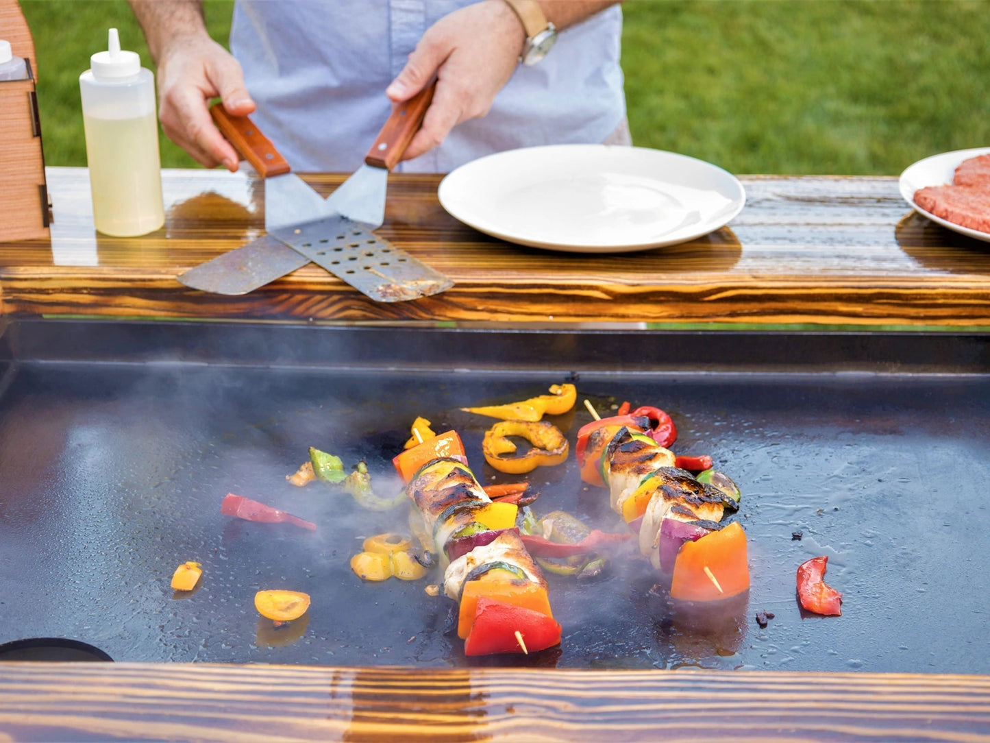 Backyard Hibachi Grill Mahogany - BY-BHPOGM