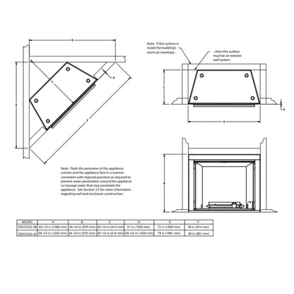 Majestic Courtyard 42 Traditional Outdoor Gas Fireplace - ODCOUG-42