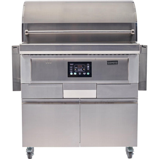 Coyote 36 inch Freestanding Pellet Grill with Cart - C1P36-FS